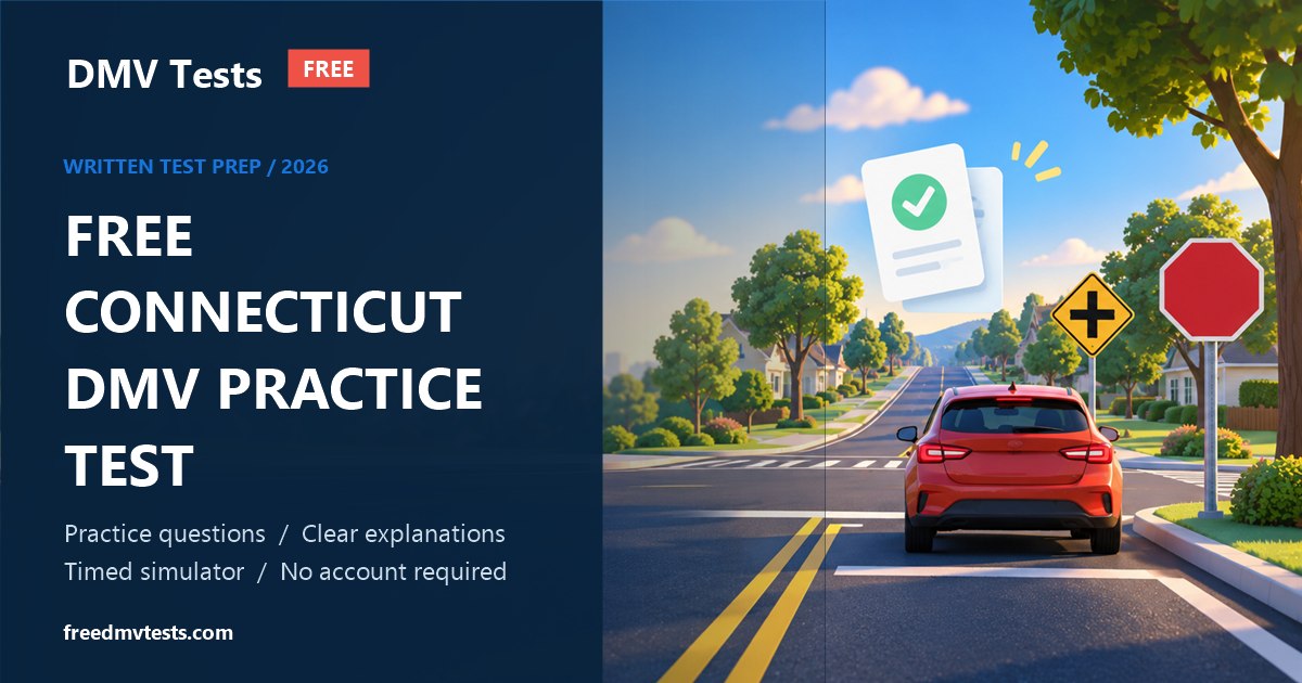 Free Connecticut DMV written-test preparation