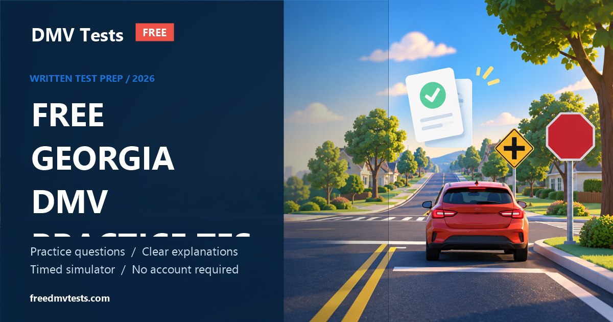 Free Georgia DMV written-test preparation