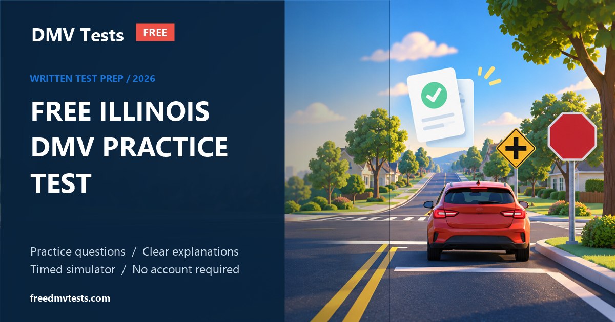 Free Illinois DMV written-test preparation