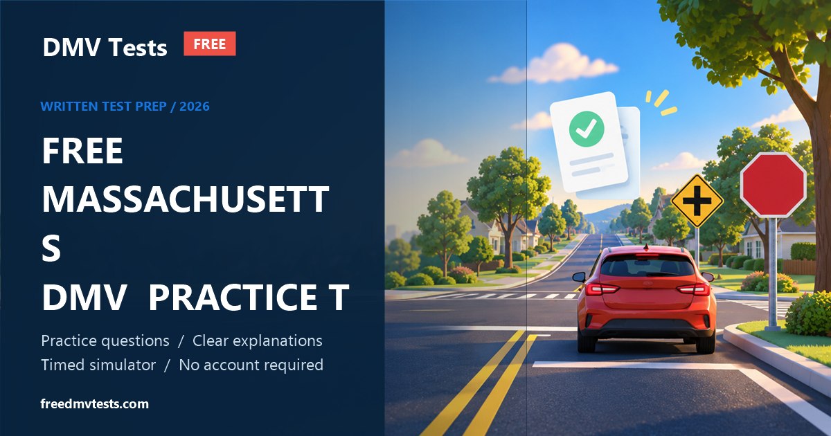 Free Massachusetts DMV written-test preparation