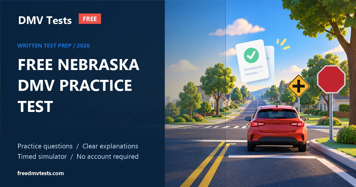 Free Nebraska DMV written-test preparation