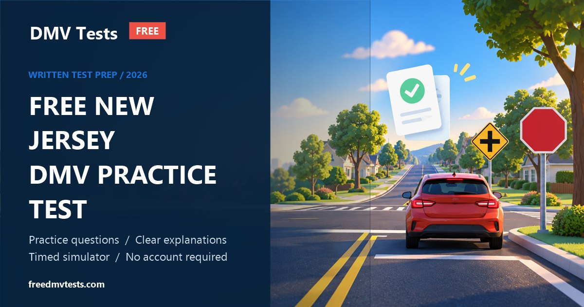 Free New Jersey DMV written-test preparation