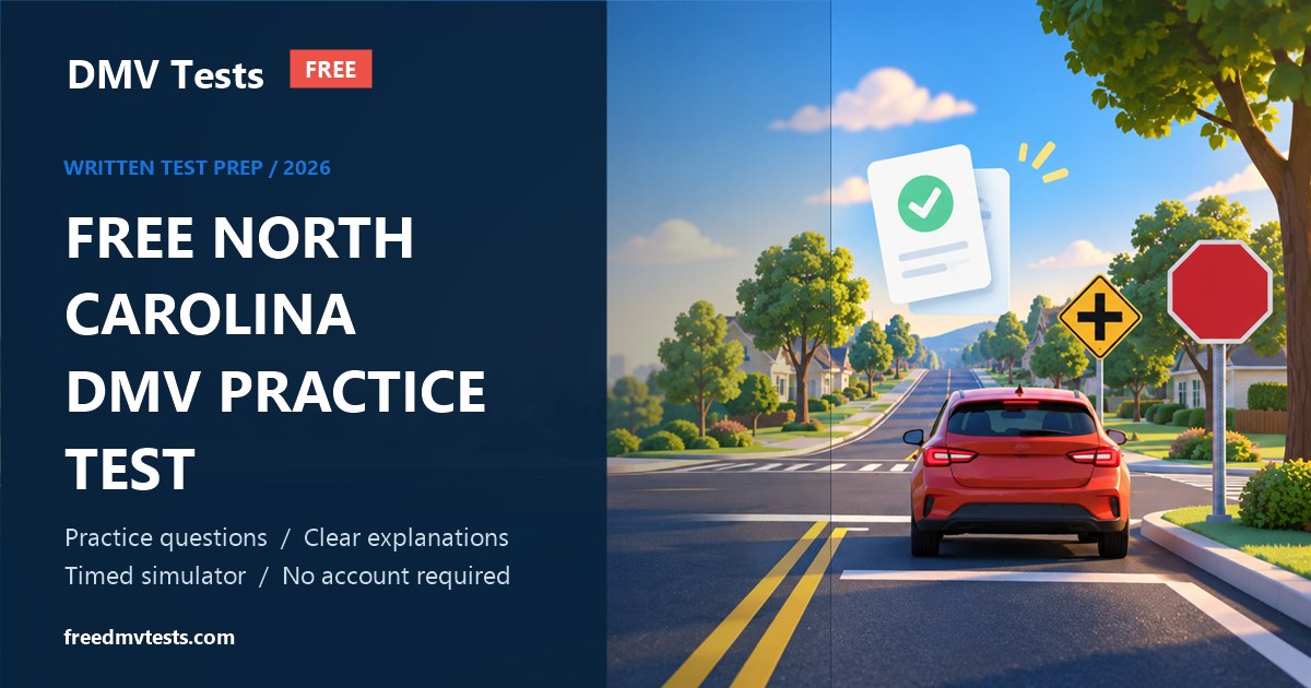 Free North Carolina DMV written-test preparation