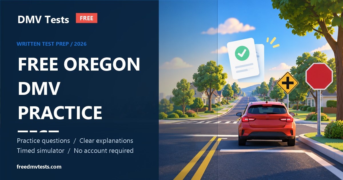 Free Oregon DMV written-test preparation