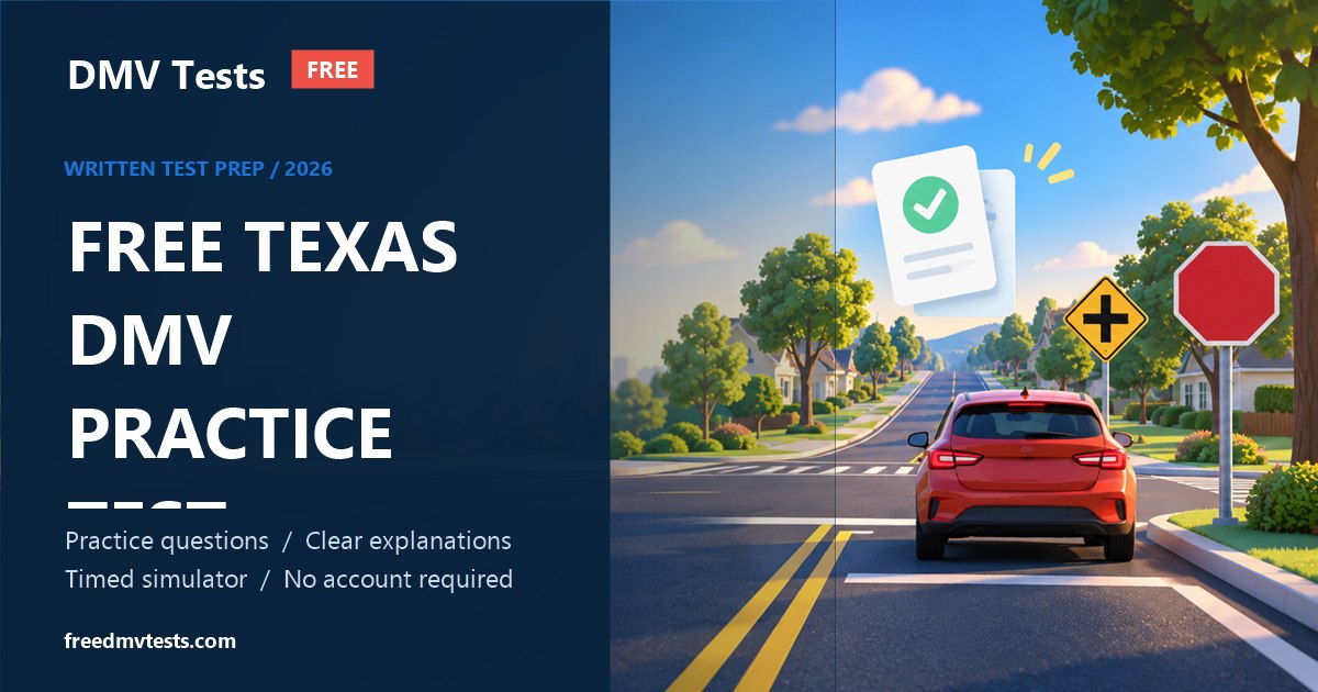 Free Texas DMV written-test preparation