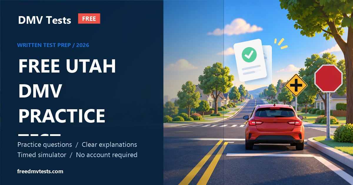 Free Utah DMV written-test preparation